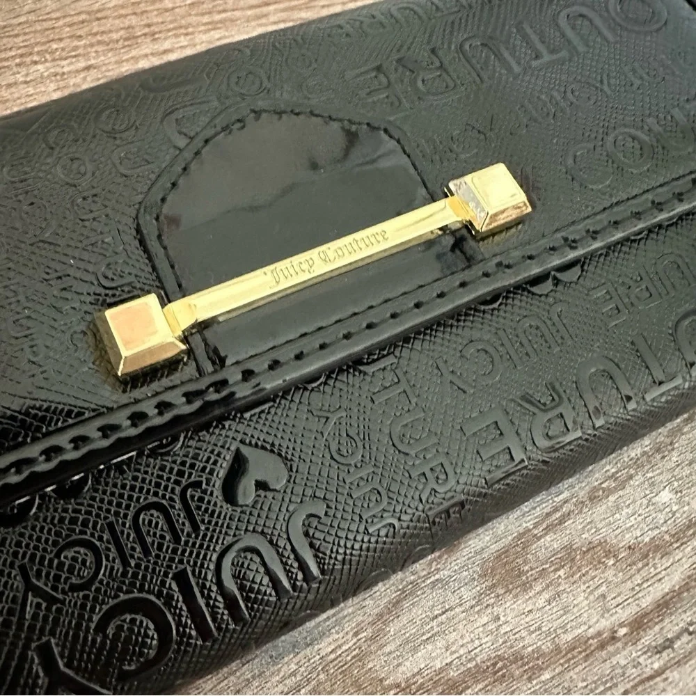 Juicy Couture Black Flap Wallet/Clutch